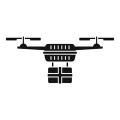 Sticker - Express drone delivery icon. Simple illustration of express drone delivery vector icon for web design isolated on white background