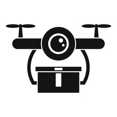 Poster - Quick drone delivery icon. Simple illustration of quick drone delivery vector icon for web design isolated on white background