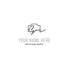 Wall Mural - Gr Initial Signature Photography Logo