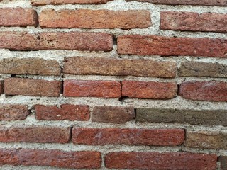 old red brick wall background