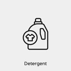 Poster - detergent icon vector. Linear style sign for mobile concept and web design. detergent symbol illustration. Pixel vector graphics - Vector.	