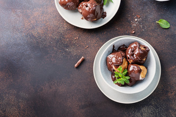 Poster - Traditional italian dessert profiteroles