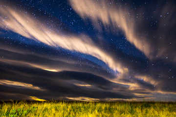 Wall Mural - fantastic starry sky over the head.