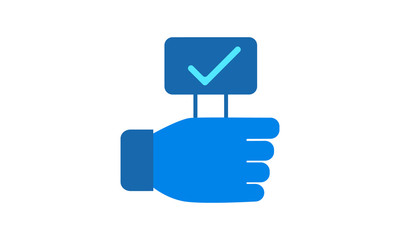 Poster - Selection icon for choice-making and decision processes
