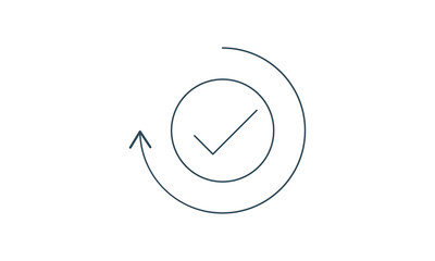 Fototapete - Tick icon for check or confirmation purposes