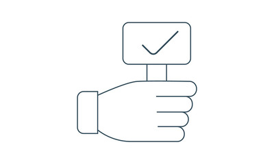 Poster - Selection icon for decision-making and preferences