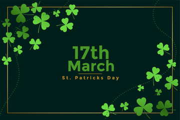 Wall Mural - happy st patricks day march festival banner design