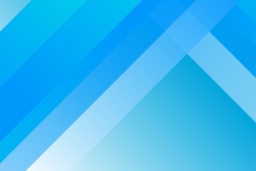 Fototapete - Simple Abstract Geometric Blue and White Background Design Template Vector
