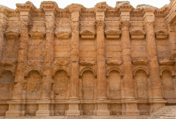 Wall Mural - Baalbek, Lebanon - place of two of the largest and grandest Roman temple ruins, the Unesco World Heritage Site of Baalbek is a main attractions of Lebanon. Here in particular the Temple of Bacchus