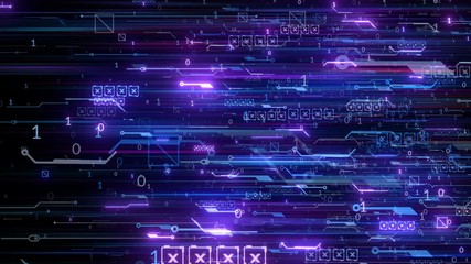 Wall Mural - technology abstract digital background data