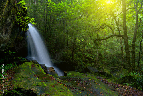 Fototapeta dżungla  piekny-wodospad-w-parku-narodowym-w-tajlandii