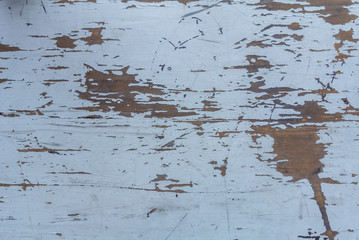 Wall Mural - old blue paint on a wooden wall