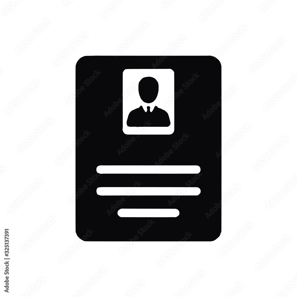 Id Pass Filled vector icon