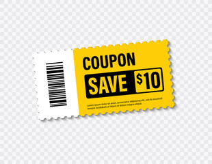 Wall Mural - set of template coupon. gift coupon element template, graphics design. voucher promo code. shopping,