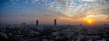 Fototapeta  - sunset panorama of city of Karachi, Pakistan