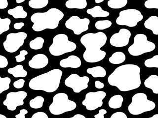 Wall Mural - texture white cow black spot repeated seamless pattern print dalmatian dog print