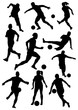 © Oksana - silhouettes of football players vector
