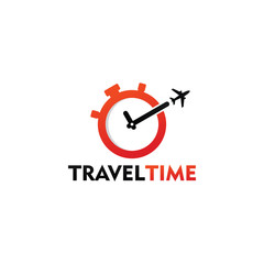 Travel Time Logo Template Design