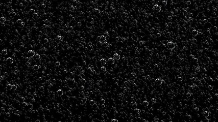 Poster - A fantastic sight of countless gas bubbles in the dark.