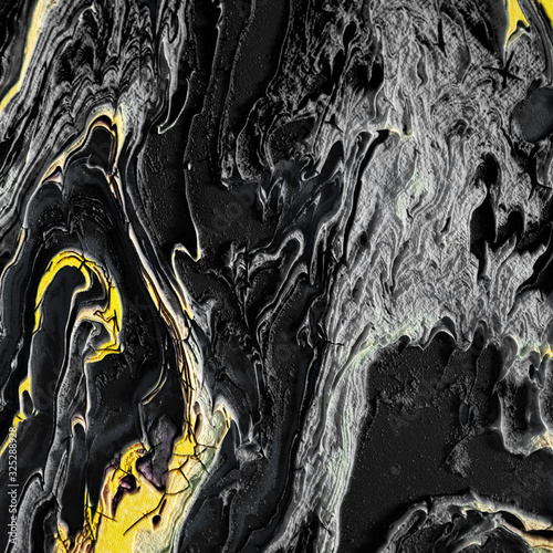 Beautiful background with fluid paint. 3d illustration, 3d rendering.