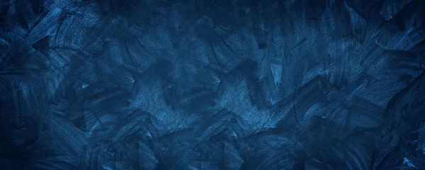 Wall Mural - Dark blue cement texture wall background
