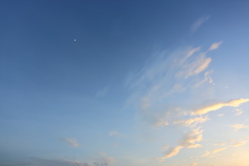 Wall Mural - evening blue sky background