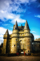 Wall Mural - Vitré is a beautiful tourist destination in Brittany, France, with its famous castle