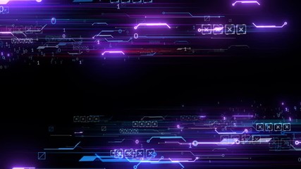 Wall Mural - technology opening digital promo background
