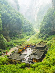 Chongqing, China - January 2, 2020 : Wulong Karst National Park 