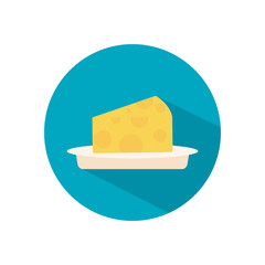 Wall Mural - Isolated cheese food flat style icon vector design