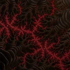  Abstract, computer, fractal design. Fractals are infinitely complex patterns that are self-similar at different scales. 3D-rendering.