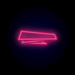 Poster - Tag, banner, for text, post color neon icon. Simple thin line, outline vector of tag icons for ui and ux, website or mobile application
