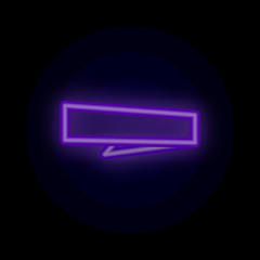 Poster - Tag, banner, for text, post color neon icon. Simple thin line, outline vector of tag icons for ui and ux, website or mobile application