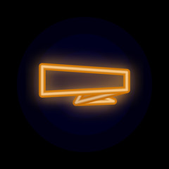 Poster - Tag, banner, for text, post color neon icon. Simple thin line, outline vector of tag icons for ui and ux, website or mobile application