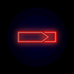 Poster - Tag, banner, for text, post color neon icon. Simple thin line, outline vector of tag icons for ui and ux, website or mobile application