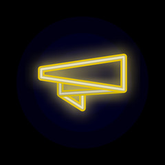 Poster - Tag, banner, for text, post color neon icon. Simple thin line, outline vector of tag icons for ui and ux, website or mobile application