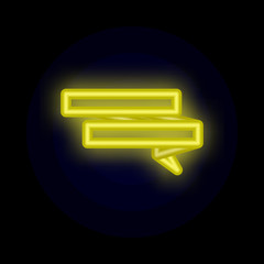 Poster - Tag, banner, for text, post color neon icon. Simple thin line, outline vector of tag icons for ui and ux, website or mobile application