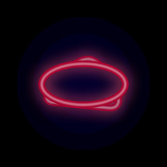 Poster - Tag, banner, for text, post color neon icon. Simple thin line, outline vector of tag icons for ui and ux, website or mobile application
