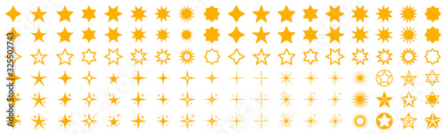 Fotografía Stars set icons. Rating star signs collection – stock vector