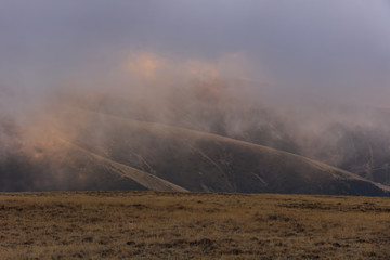 Sticker - sunrise in Fagaras Mountains, Romania