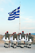 Presidential Guard Under The Greek Flag