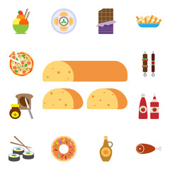 Poster - Food, marzipan icon. International Food icons universal set for web and mobile