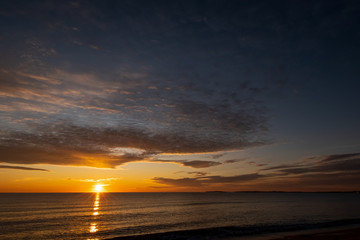 Wall Mural - Sunrise at Old Orchard Beach, Maine.