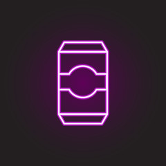 Poster - Food, delivery neon style icon. Simple thin line, outline vector of food and drink icons for ui and ux, website or mobile application