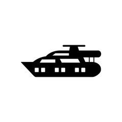 Poster - Water transport, ship icon. Simple vector boat icons for ui and ux, website or mobile application