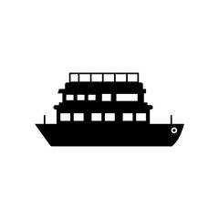 Poster - Water transport, ship icon. Simple vector boat icons for ui and ux, website or mobile application
