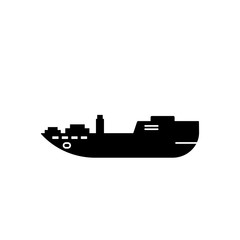 Poster - Water transport, ship icon. Simple vector boat icons for ui and ux, website or mobile application