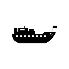 Poster - Water transport, ship icon. Simple vector boat icons for ui and ux, website or mobile application