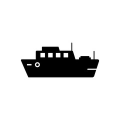 Poster - Water transport, ship icon. Simple vector boat icons for ui and ux, website or mobile application