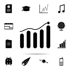 Poster - schedule icon. Universal set of university life for website design and development, app development